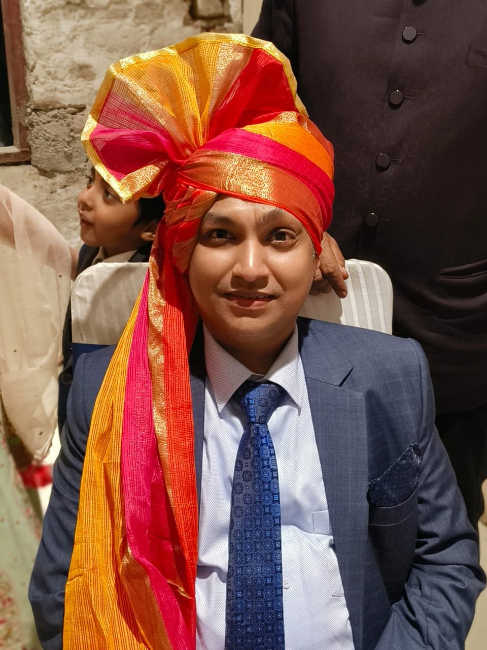 Punjabi pagg with crisp pleats
